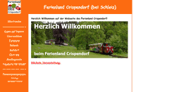 Desktop Screenshot of ferienlandcrispendorf.de